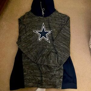 Fanatics, navy and gray hoodie long sleeve Dallas Cowboys